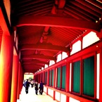 朱色の道