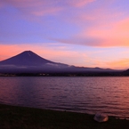 富士山と夕焼け