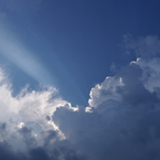 ゲリラ豪雨の後の空