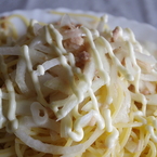 オニオンサラダの冷製パスタ