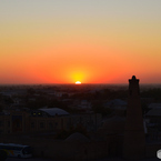 ヒヴァ　夕景
