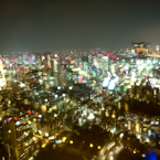 東京夜景 重ね
