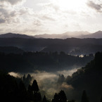 Sea of clouds in early autumn
