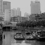 川べりの風景　上海-2005
