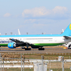 「青い空」が一番　UZBEKSTAN 767-33P 出発
