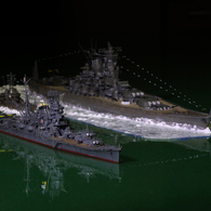 巡洋艦 筑摩 駆逐艦 陽炎　戦艦 大和　1/700モデル