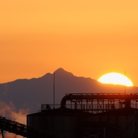 沈む夕日