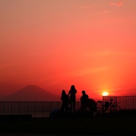 今日も夕焼け