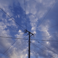 雲間に