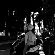 バイクの一団