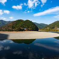 【四万十川の風景 13　大蛇行】