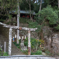 【四万十川の風景 23　四万十川河口　水戸柱神社】