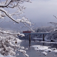 あいづ鉄道の雪景色！①