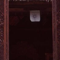 赤いランプシェード