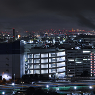 工場地帯の夜景