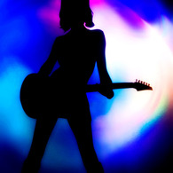 Guitar Girl 02/light painting