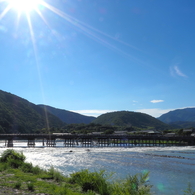夏の渡月橋(3)