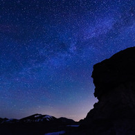高度12,000フィートからの星空