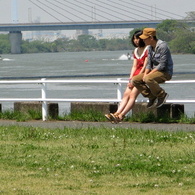休日河川敷８
