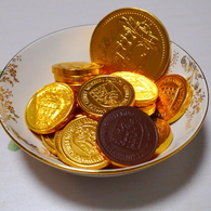 山盛り一杯の金貨