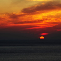 夕陽も世界遺産