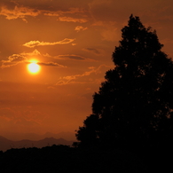 夕日