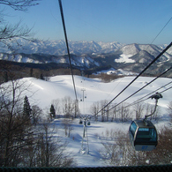 ゴンドラから雪景色500万画素