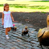 少女とダック♪