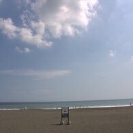 大磯海岸の浜辺