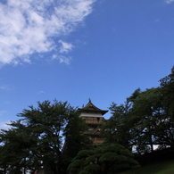 空のある風景　長野・諏訪（高島城）