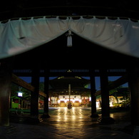 月夜の善光寺 御開帳
