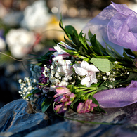 A bunch of flowers on the ring