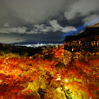 秋の清水夜景