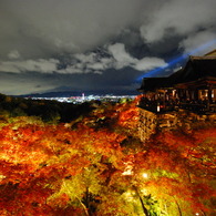 秋の清水夜景