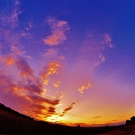 tamagawa  sun set