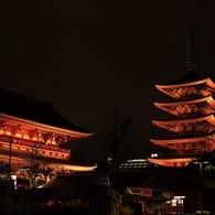 塔と門　浅草寺