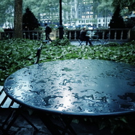 雨上がり公園情景