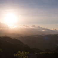 九份から見下ろす光景①