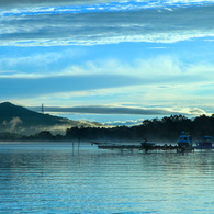 早朝の山中湖