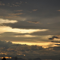 夕焼けと雲