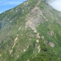 ラクダのコル、ザンゲ岩を望む