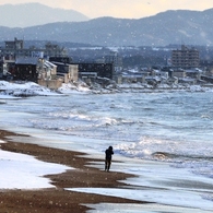 冬の大森浜