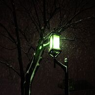 The town where snow falls ...