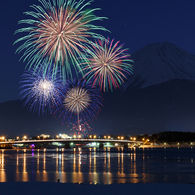 河口湖冬花火2013
