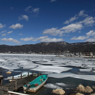 流氷のような景色