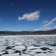 流氷のような景色