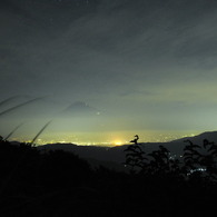 夏夜の富士山