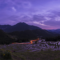 黄昏の丸山千枚田