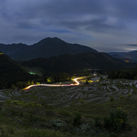 薄暮の丸山千枚田