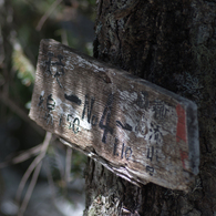 No.4 八ヶ岳杣添尾根登山道道標
